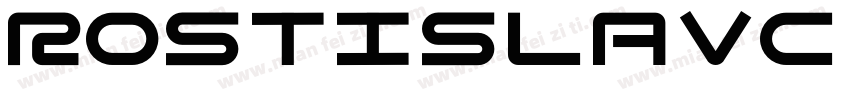 RostislavC Regular字体转换
